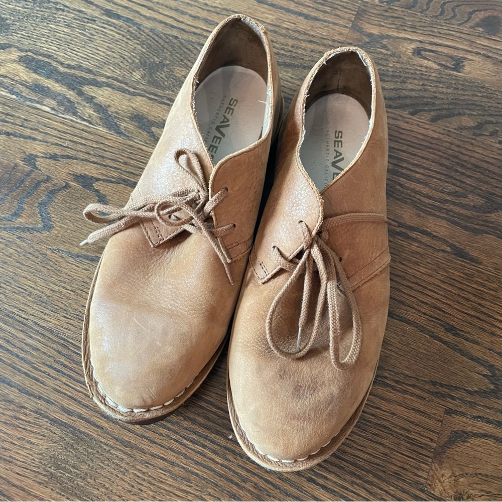 SEAVEES 10/60 Buck Bourbon Brown Antique Suede Derby Shoes - Picture 2 of 11